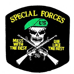 Naszywka termo Special Forces Mess with the Best Die like the Rest - 3