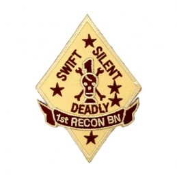 Naszywka termo USMC 1st Recon Battalion (desert) - 2