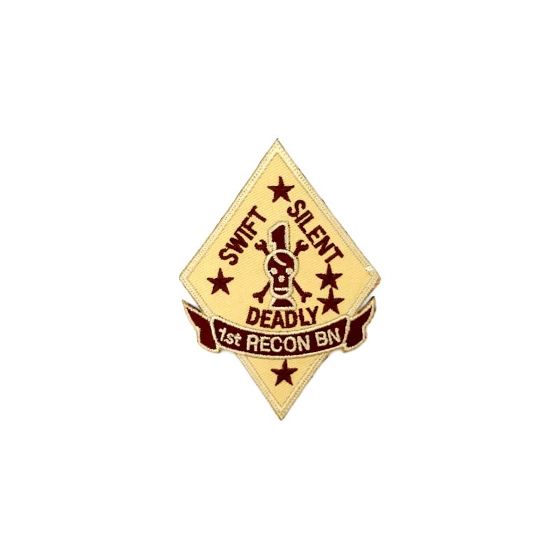 Naszywka termo USMC 1st Recon Battalion (desert) - 2