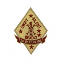 Naszywka termo USMC 1st Recon Battalion (desert) - 3