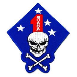 Naszywka termo USMC 1st Marine Division - Guadal - 1