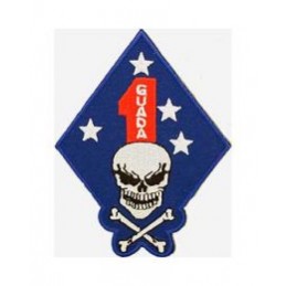 Naszywka termo USMC 1st Marine Division - Guadal - 3