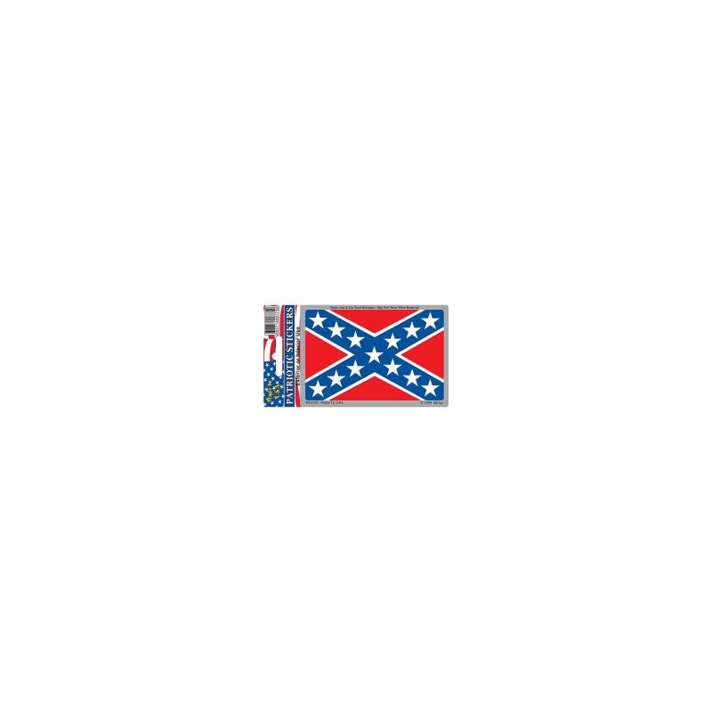 Confederate Flag Car Sticker - 1