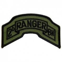 Naszywka termo U.S. ARMY tab Ranger 2nd Battalion (subdued) - 1