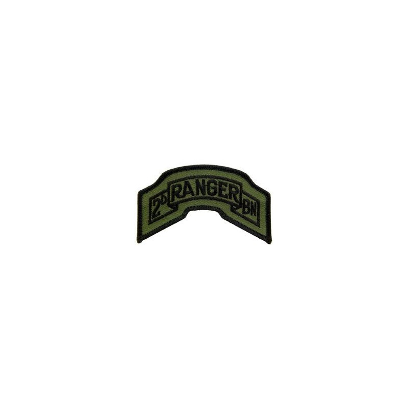Thermo patch U.S. ARMY tab Ranger 2nd Battalion (subdued) - 1