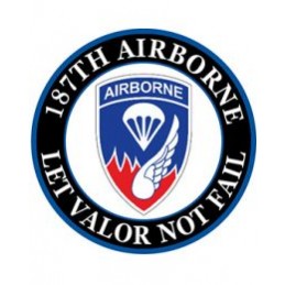 Naszywka termo U.S. ARMY 187th A/B Valor - 1