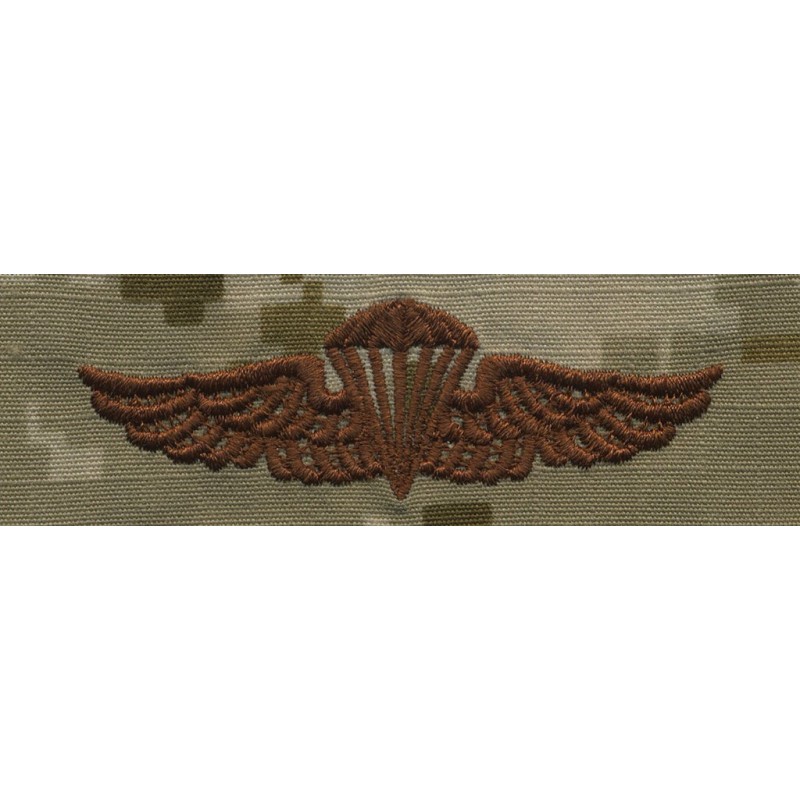 Embroidered badge USN, USMC parachutist badge - NWU Type-II Desert Digital - 1