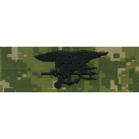 U.S. Navy Special Warfare embroidered badge - NWU Type III Woodland - 1