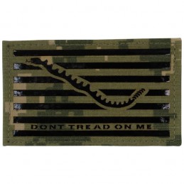 Don't Tread On Me Flag - Infrared NWU Type III Woodland Velcro Patch - 1