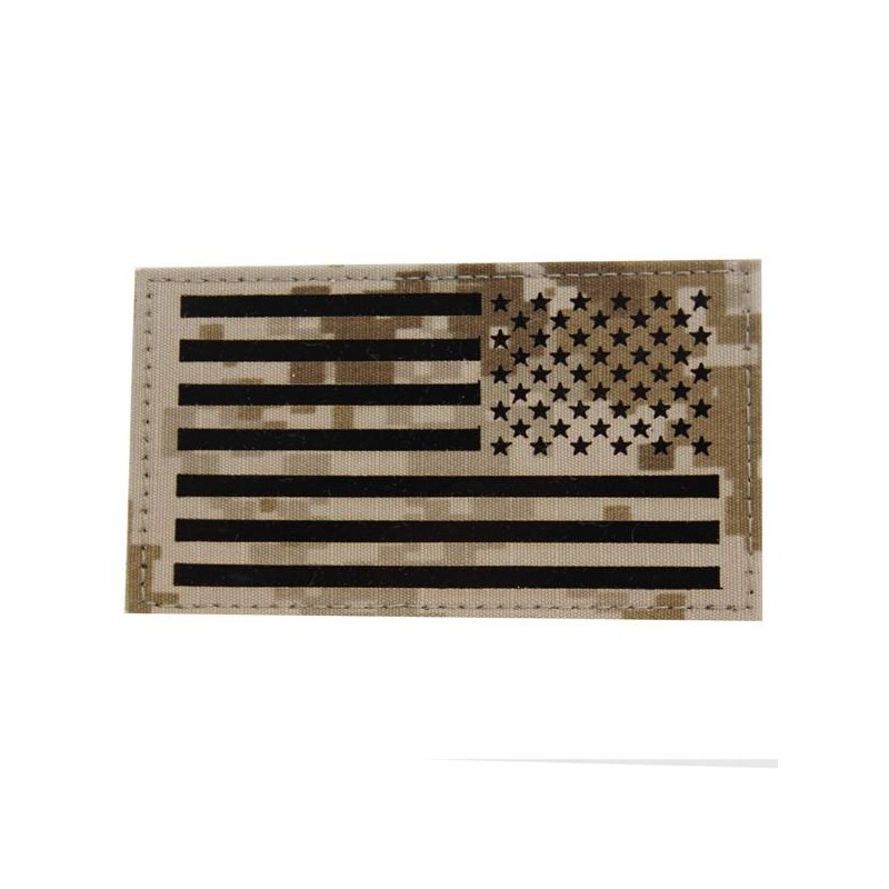 U.S. Reversed Flag - Infrared NWU Type-II Desert Velcro Patch - 1