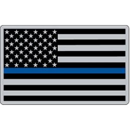 Naszywka rzep (velcro) USA Police Blue Line - 1