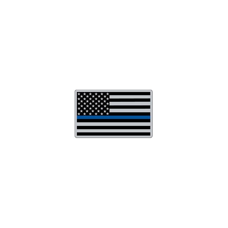 Naszywka rzep (velcro) USA Police Blue Line - 1