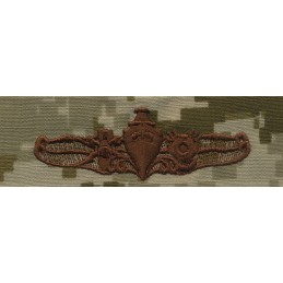 U.S. Navy Special Operations Officer badge - NWU Type-II Desert Digital - 1
