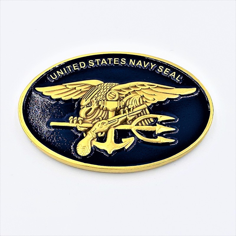U.S. Navy Coin Navy Seal Trident Oval - 1