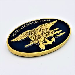 U.S. Navy Coin Navy Seal Trident Owalna - 4