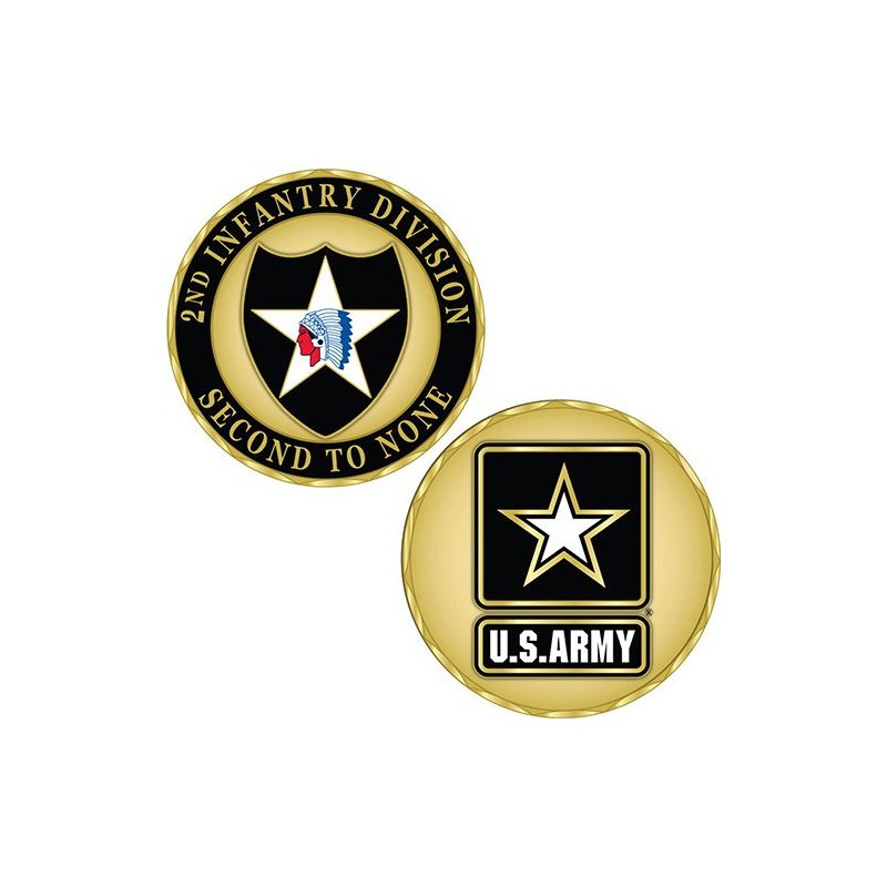 Challenge Coin U.S. ARMY 2nd Infantry Division Commemorative Coin - 1 Challenge Coin U.S. ARMY 2nd Infantry Division Commemorative Coin - 1
