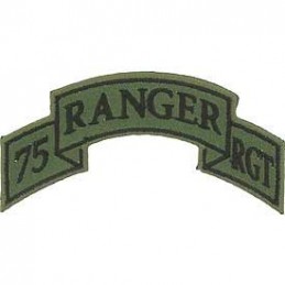 Thermo patch U.S. ARMY Rangers 75th Regiment (subdued) - 1