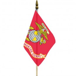 U.S. MARINE CORPS LICENSED STICK FLAG