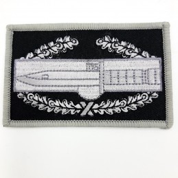 thumbnail image 2 of UF Delux Military 3D Patch Embroidered Black Cuff Beanie – Army Tab Ranger Style 2 of 6