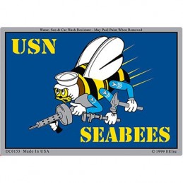 USN SEABEES Car Sticker