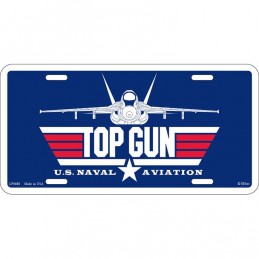 USN TOP GUN LICENCE PLATE