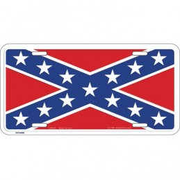 CONFEDERATE FLAG LICENCE PLATE