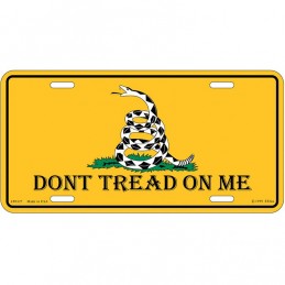 DONT TREAD ON ME LICENCE PLATE