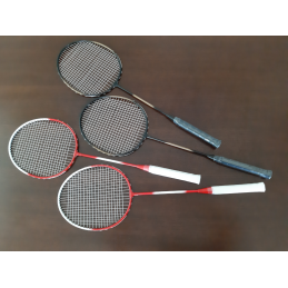Zestaw do badmintona 4 rakietki, 3 lotki, siatka - 1
