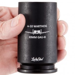 Kieliszek Warthog Logo z oryginalnej łuski pocisku wojskowego 30mm A-10 GAU-8 - 6
