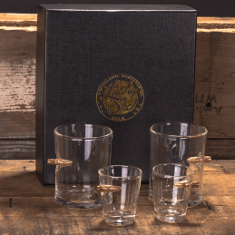 A set of glasses and glasses with the original .308 caliber projectile - 2