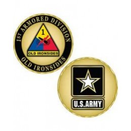 Challenge Coin U.S. ARMY 1st Armored Division Commemorative Coin