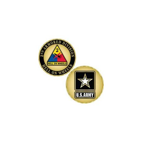 Challenge Coin U.S. ARMY 2nd Armored Division Commemorative Coin - 1