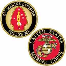 Moneta okolicznościowa Challenge Coin USMC 2nd Marine Division - 1